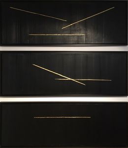 Painting, Black Triptyque, Miko-R