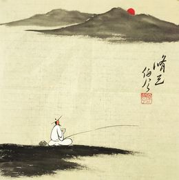 Painting, Pêcheur II, Boxi Chen