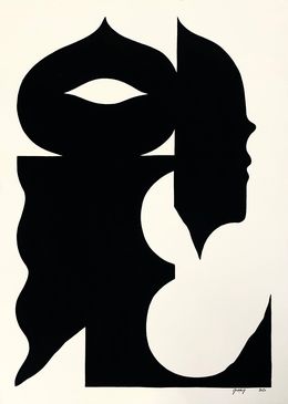 Painting, Silhouette 1, Goddog